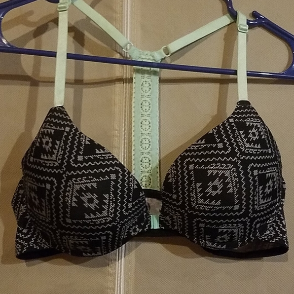 Other - Mint and black design racerback push up bra. Other - Mint and black design racerback push up bra.